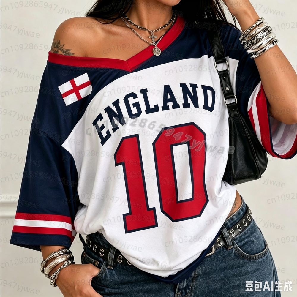 Badminton England - Camiseta de Fútbol para Fanáticos del