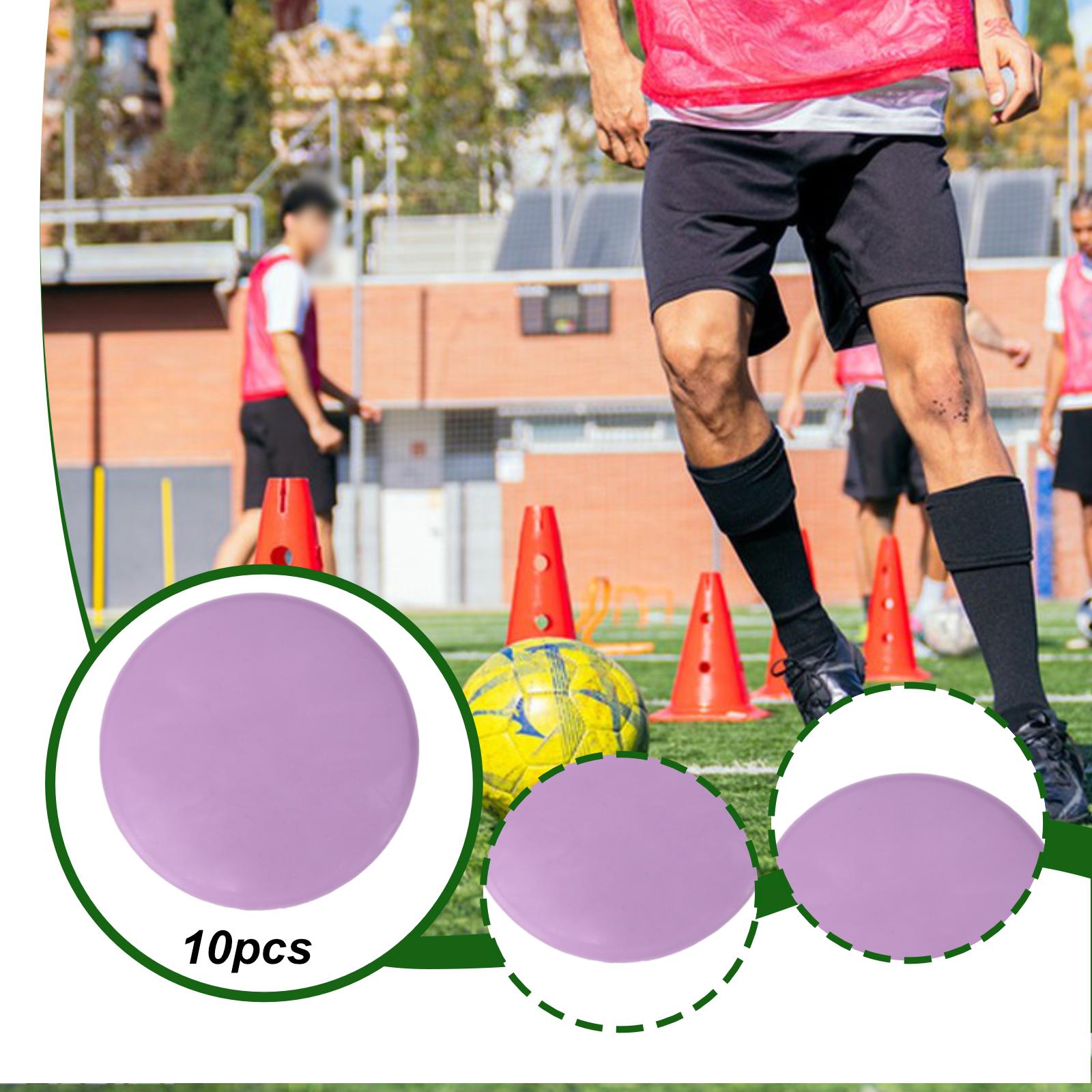 Court Marker Cone - Conos de Fútbol Portátiles Planos, Material