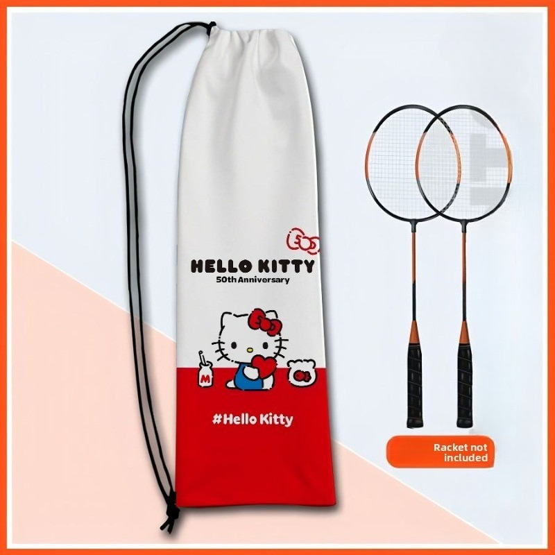 Badminton Equipment - Linda bolsa de almacenamiento con cordón