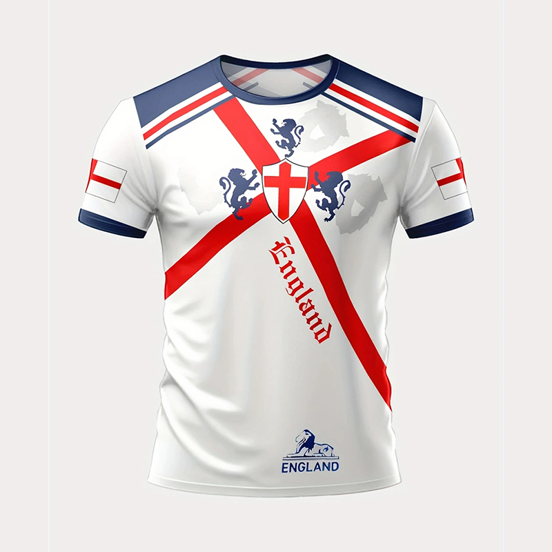 Badminton England - Camiseta de fútbol con bandera de