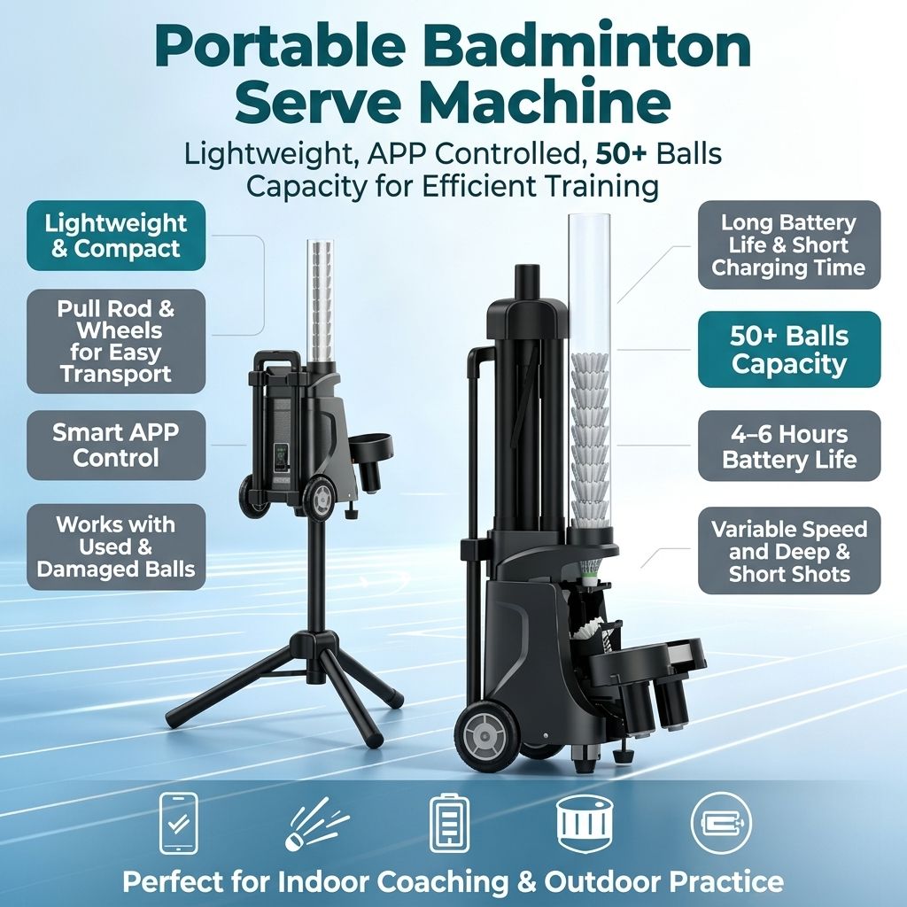 Lanzador Automático de Volante - Feeder Machine Badminton reseña y precio